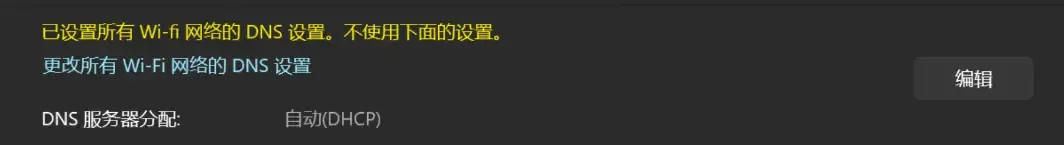 win11设置DNS缺陷